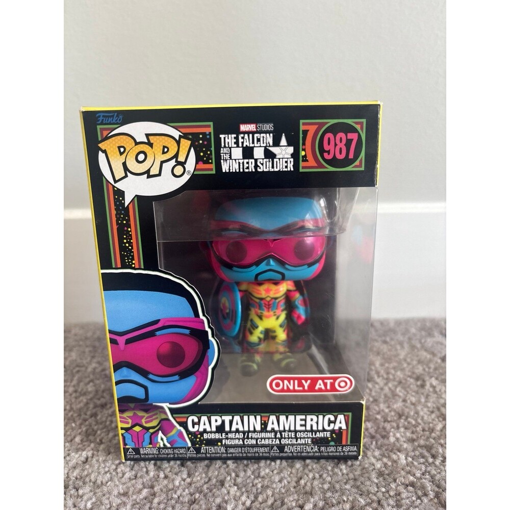 FUNKO POP! Captain America #987 Black Light (Marvel/The Falcon & Winter Soldier)